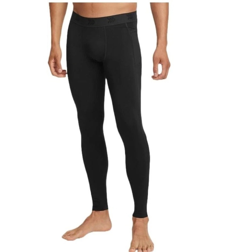 All in Motion Men's Fitted Tights Size XL Cold‎ Weather Tight Black NWT